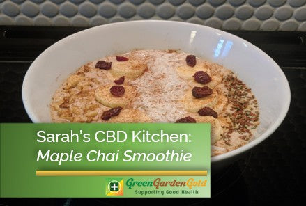 Sarah’s CBD Kitchen: Winter Maple Chai Smoothie Bowl