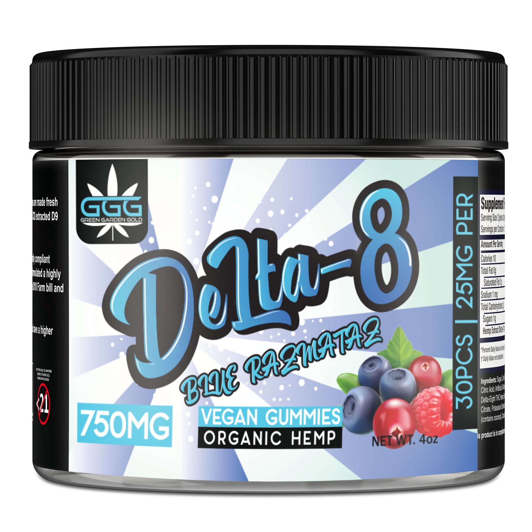 Delta-8 THC 25mg Gummies