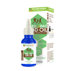 1,500mg Med Pac CBD Oil, 30ml Bottle, Chocolate Mint Flavored, MCT Coconut Oil Blend